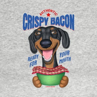 Funny Cute Dachshund Crispy Bacon T-Shirt